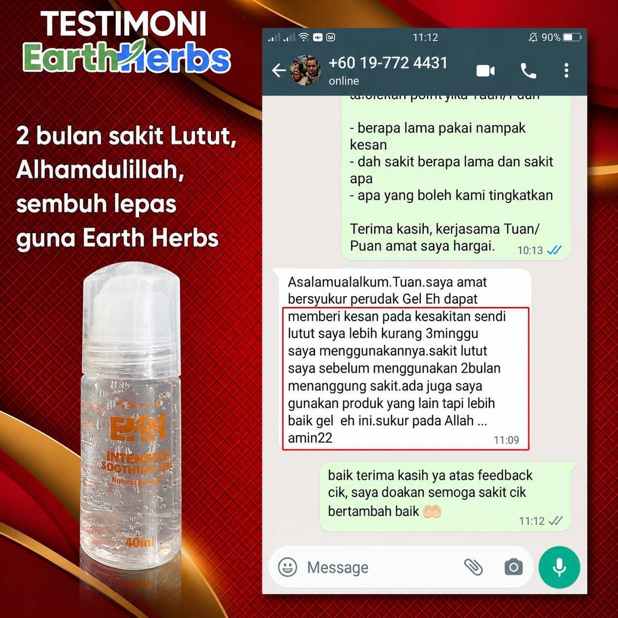 Testimoni EarthHerbs 2